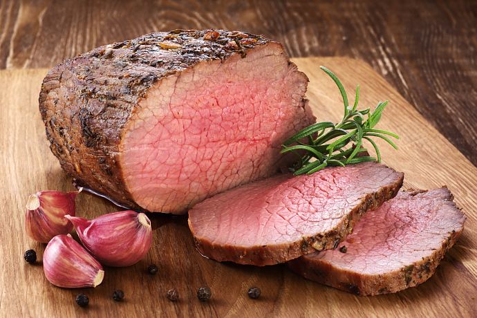 Degrees of doneness for beef